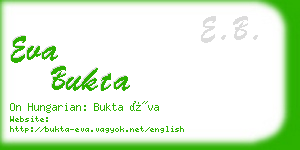 eva bukta business card